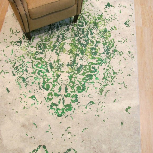 Distressed Bohemian Medallion Rug - Picture 4 of 5